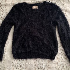 Black Fuzzy Sweater